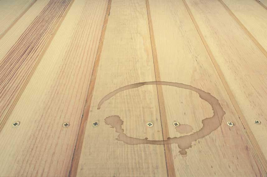 Coffee Stained Wood Floor