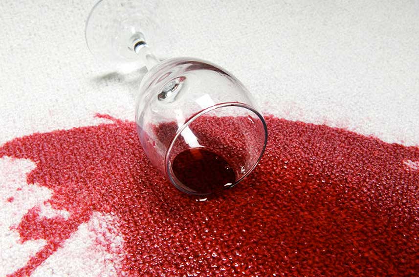 Red Wine Stained Carpet